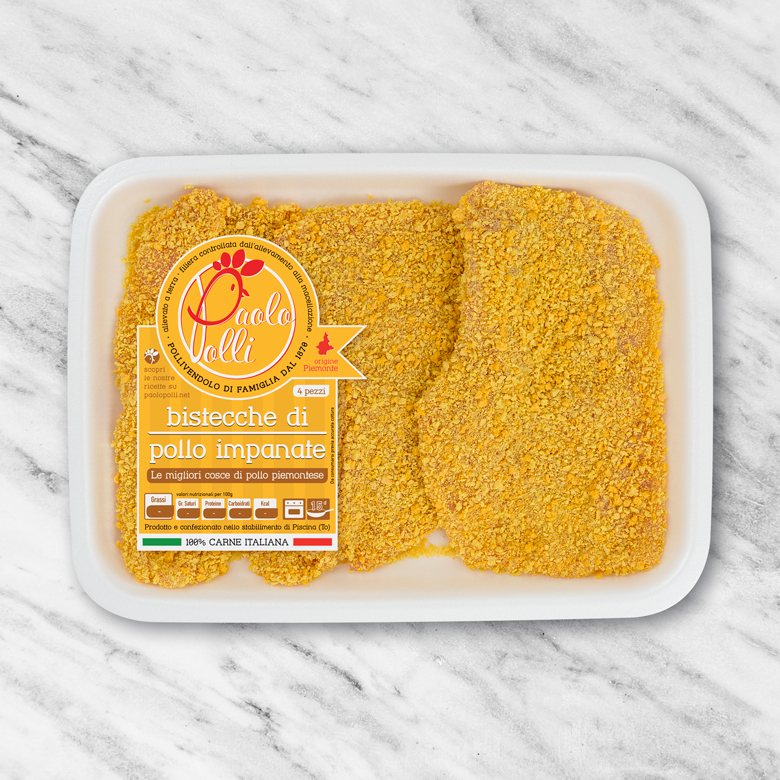 Bistecche di pollo impanate