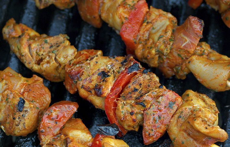 Spiedini di pollo e tacchino già cotti