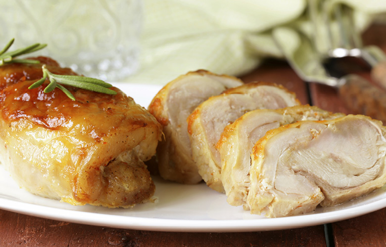 Involtini di pollo con pelle