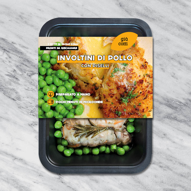 involtini pollo piselli