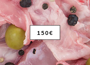 Pacco Scorta 150 - pollo, tacchino, coniglio a Piscina(Torino)